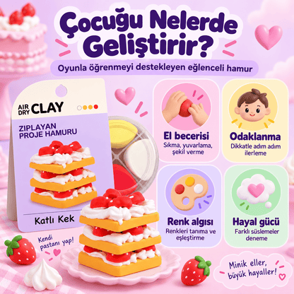 Luvoon™ Katlı Kek Zıplayan Proje Hamuru