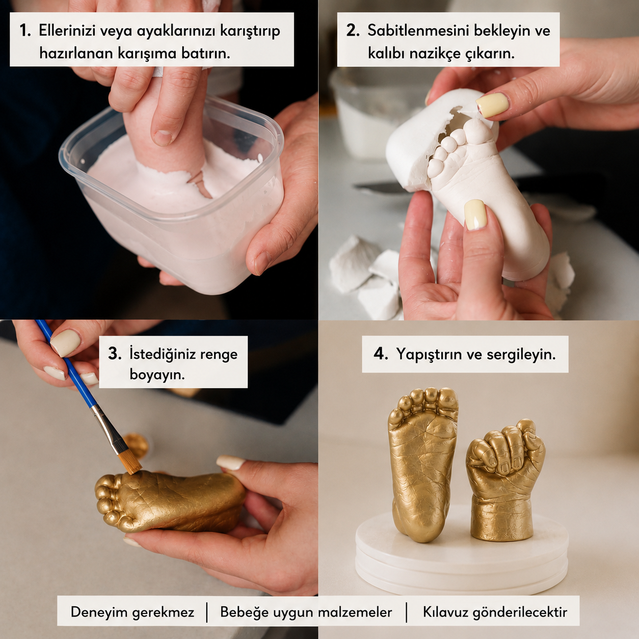 Luvoon™ Bebek Anı Heykel Kiti