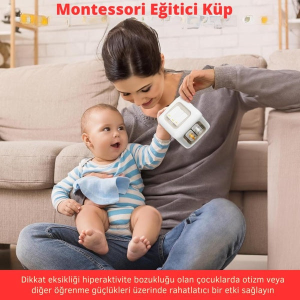 Luvoon™ Montessori 6'sı 1 Arada Eğitici Aktivite Küpü