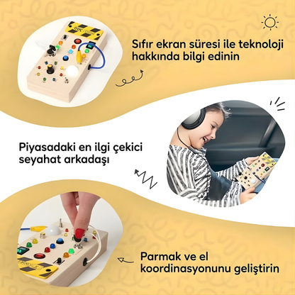 Luvoon™ Montessori Ahşap Anahtar Panosu