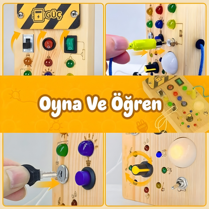 Luvoon™ Montessori Ahşap Anahtar Panosu