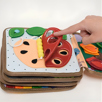 Luvoon™ Montessori Zürafa Keçe Eğitim Kitabı