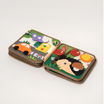 Luvoon™ Montessori Zürafa Keçe Eğitim Kitabı